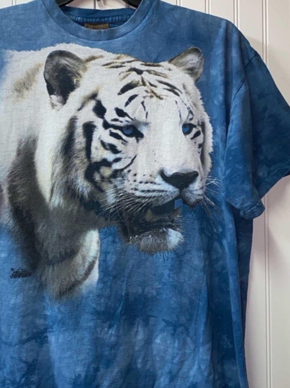 90s Mountain Leather Tag Tiger Tie Dye XL Vintage